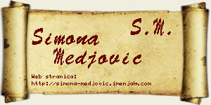 Simona Međović vizit kartica